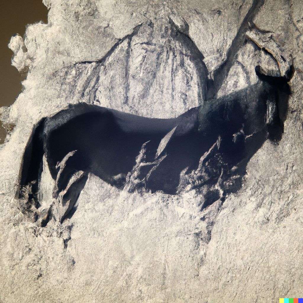 a horse, photograph, infrared